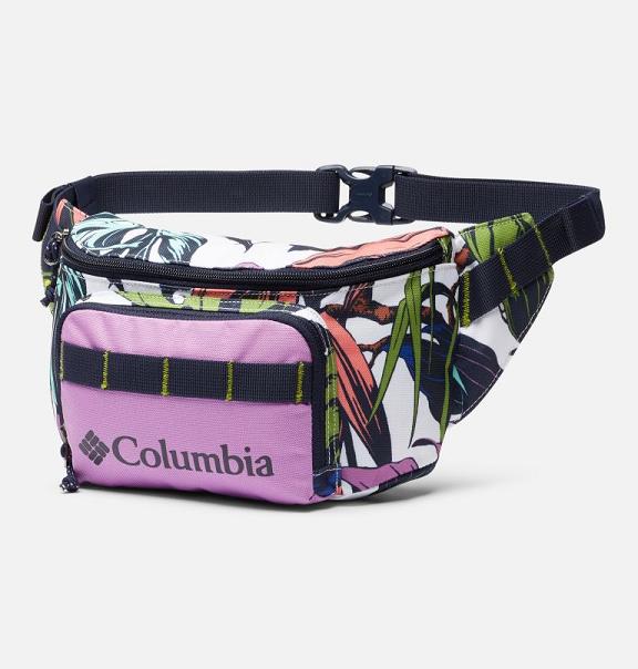 Columbia Zigzag 1L Backpacks Girls White Pink USA (US531265)